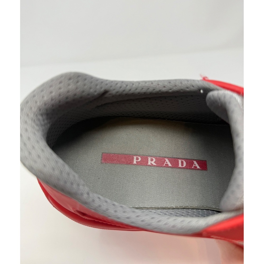 Prada Americas Cup Rubber Sneaker Red Size 8 US 7 Prada - Picture 8 of 8